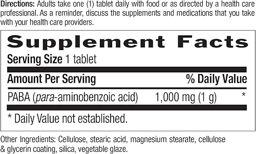 Miniatura 2 de Country Life PABA, (tr), 1000 mg. Tabletas de liberación temporal, 60 unidades