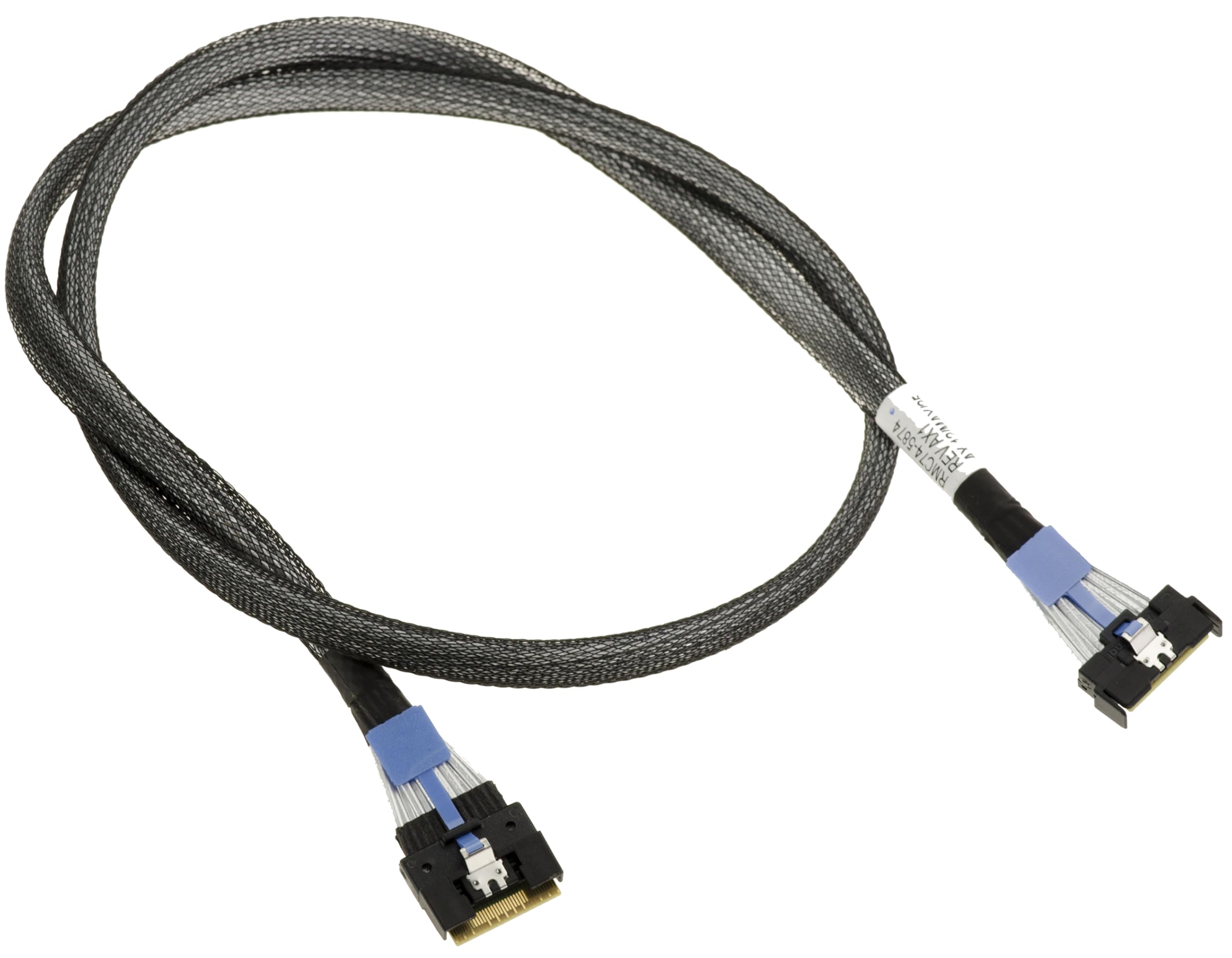 KALEA-INFORMATIQUE Cable MCIO 8i 74 Pin PCIe 5.0 to Slim SAS SFF-8654 8i 74 Pin PCIe 4.0 Length 1m