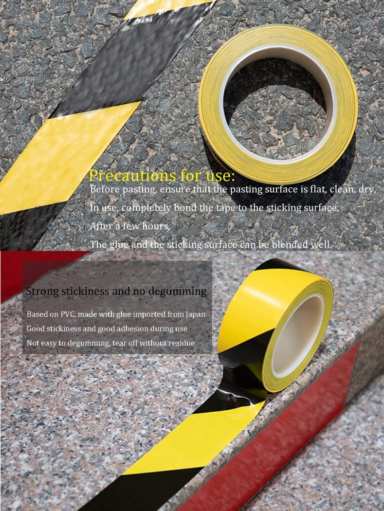 Warnband for Versorgungsbetriebe, 40 mm x 33 m, Premium-Klebeband for Gefahrenböden, Warnband, PVC-Klebeband zur Markierung und Absperrung Klebeband (Color : C)