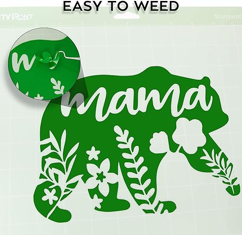 Miniatura 20 de Vinilo para Cricut – Juego de hojas de vinilo adhesivas permanentes – Hojas de vinilo de 12 x 12 pulgadas / 30.48 x 30.48 cm. y hojas de cinta de 12