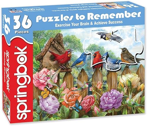 Miniatura 2 de Springbok Puzzle to Remember - Alzheimer & Demencia Actividad - Rompecabezas de 36 piezas Morning Serenade - Hecho en Estados Unidos