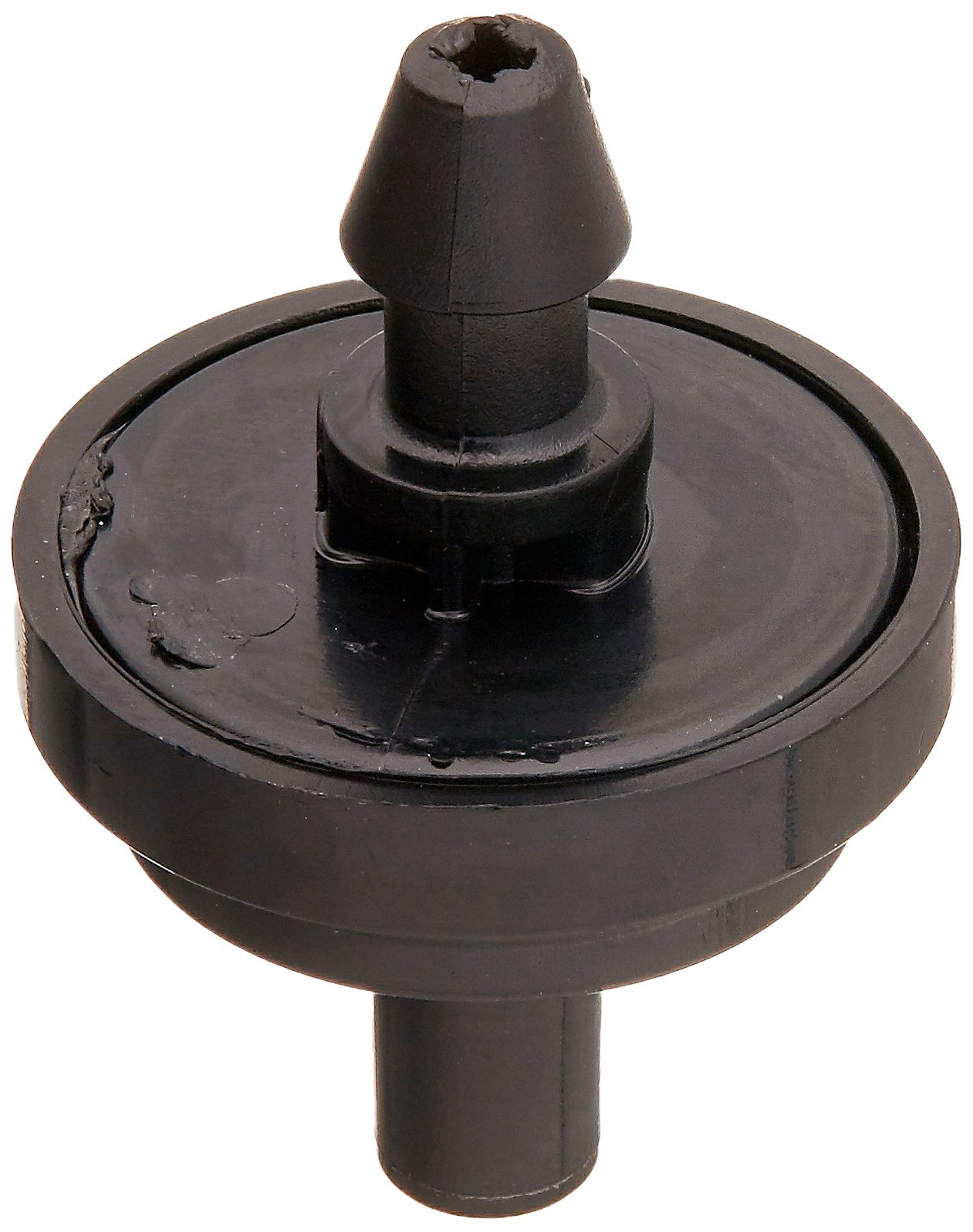 Raindrip R110CT 1 GPH Pressure Compensating Dripper, Drip Irrigation Emitters for Drip Irrigation Gardening System, Maintains Constant Water Flow, 10-Pack, Black