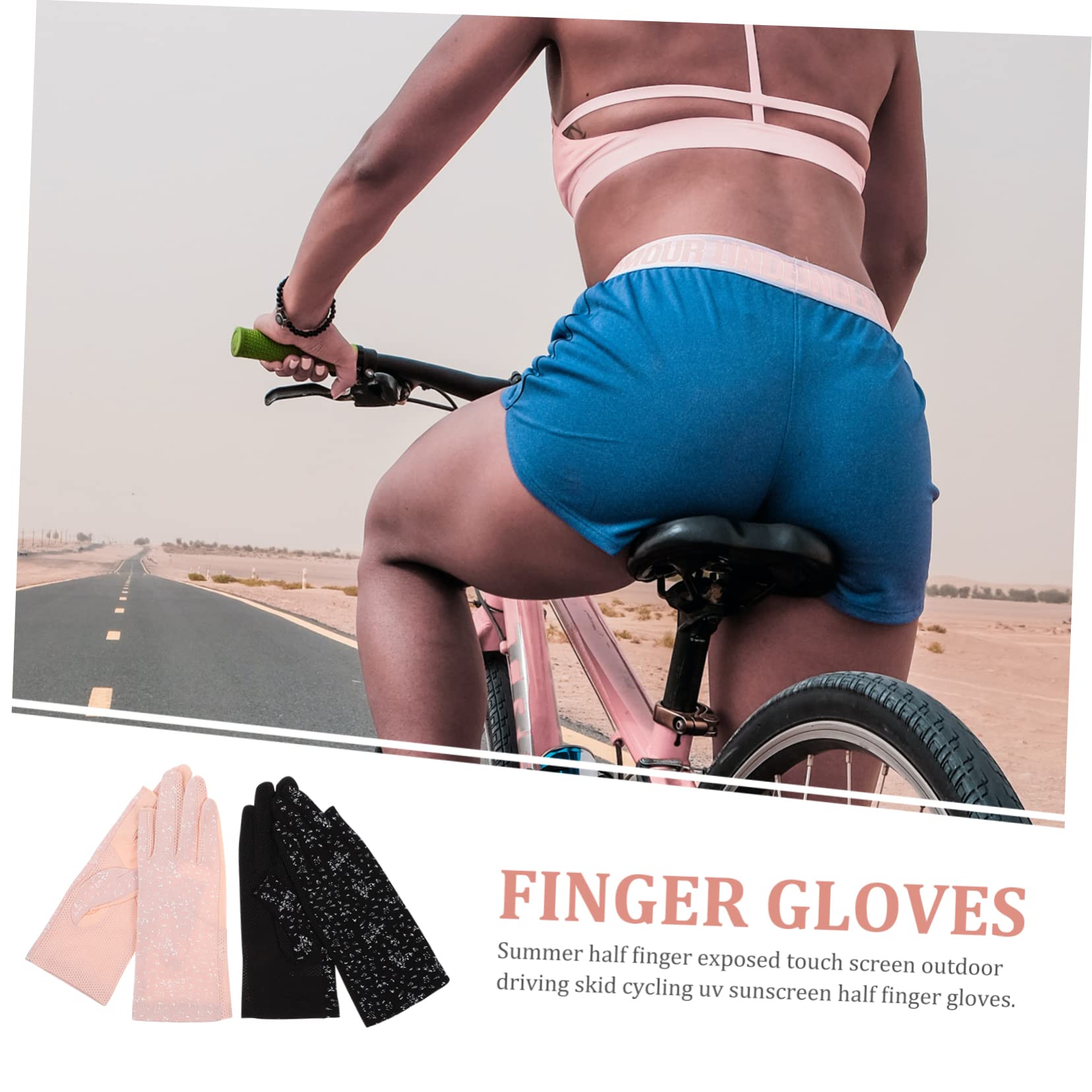 PACKOVE 6paia Guanti Da Guida Professionali Estivi Guanti Antiscivolo e Anti Ciclismo Jogging e Attività All Aperto