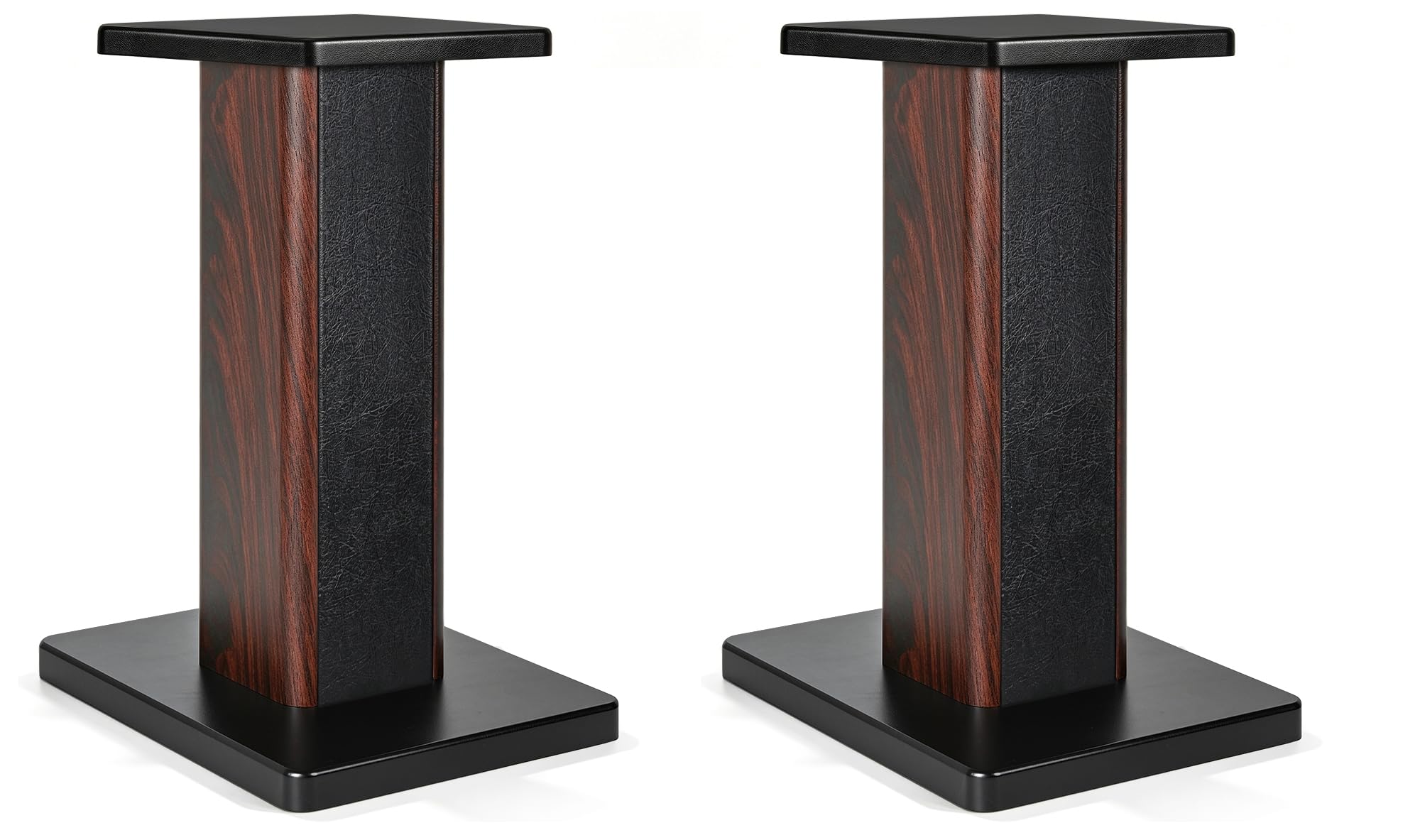 2er-Pack Holz-Lautsprecherständer mit Sand Füllbarer Design, Boxenständer Holz für Satelliten Regallautsprecher, Tragkraft bis zu 50 KG, Universelle Lautsprecherständer (60CM)