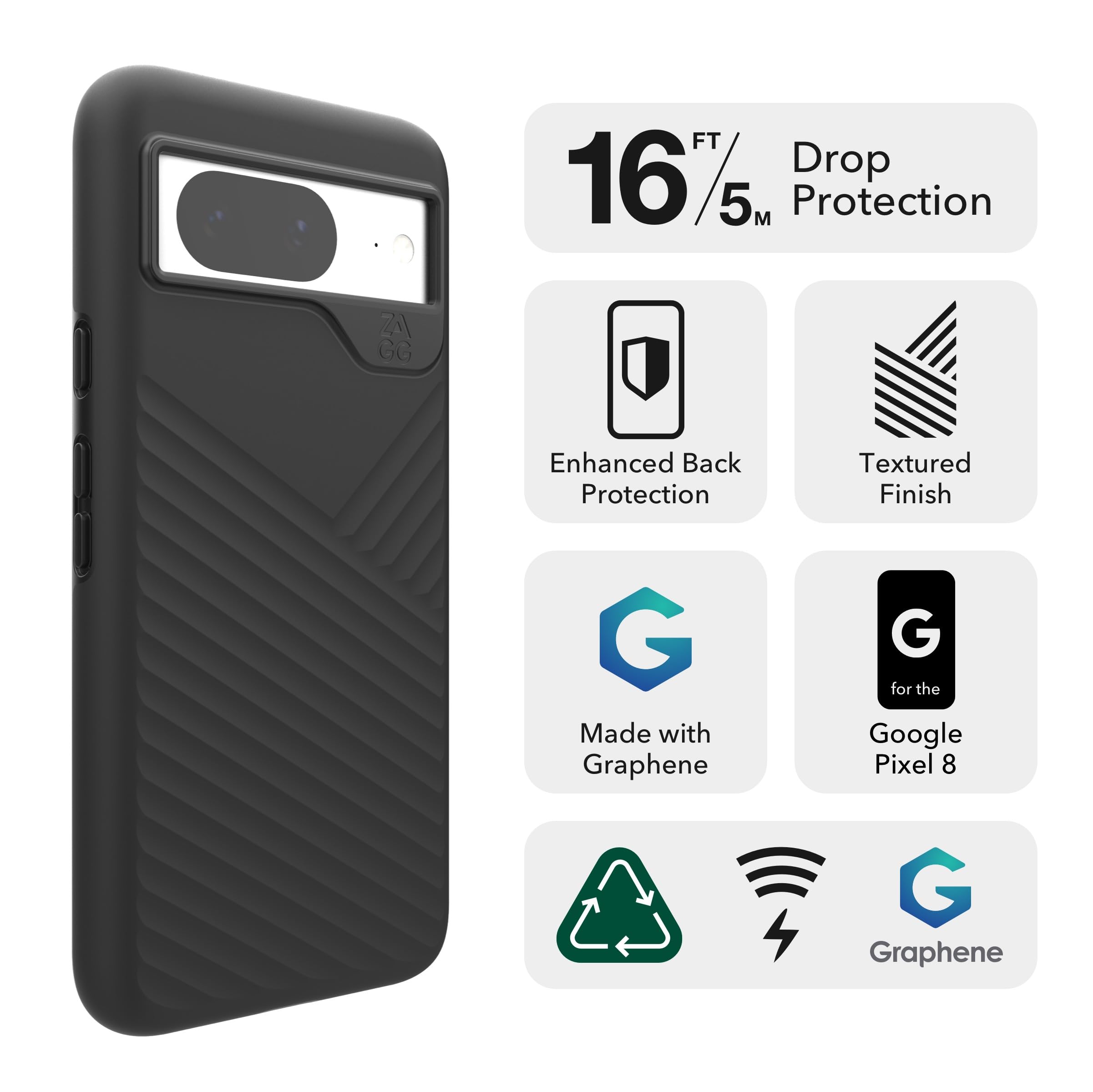 Amazon.com: ZAGG Denali Google Pixel 8 Case- Ultra-Durable with