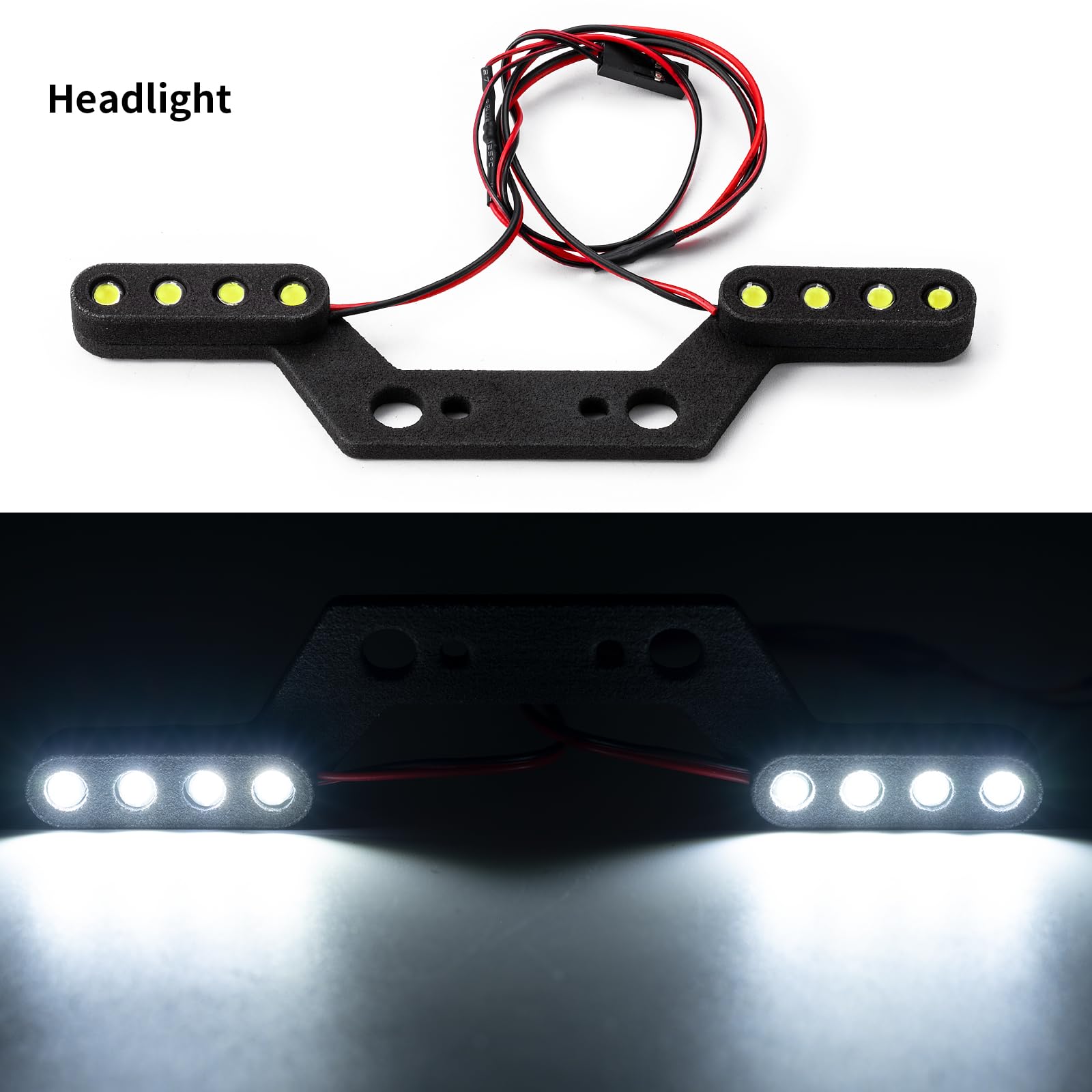 AXspeed 1/10 Frontscheinwerfer & Rücklicht Set RC LED Licht Lampe für ARRMA Big Rock 3S RC Auto
