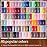 JODSONE 100 PCS (5 ml each) Gel Nail Polish Kit No Wipe Soak off Base Coat and Matte Glossy Top Coat Gel Polish Collections Gifts for Manicure Lovers