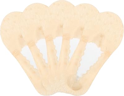 Panda Bros Women's Lace No Show Socks Low Cut Non Slip, Invisible with Flats, Pumps, Boat Liner Socks