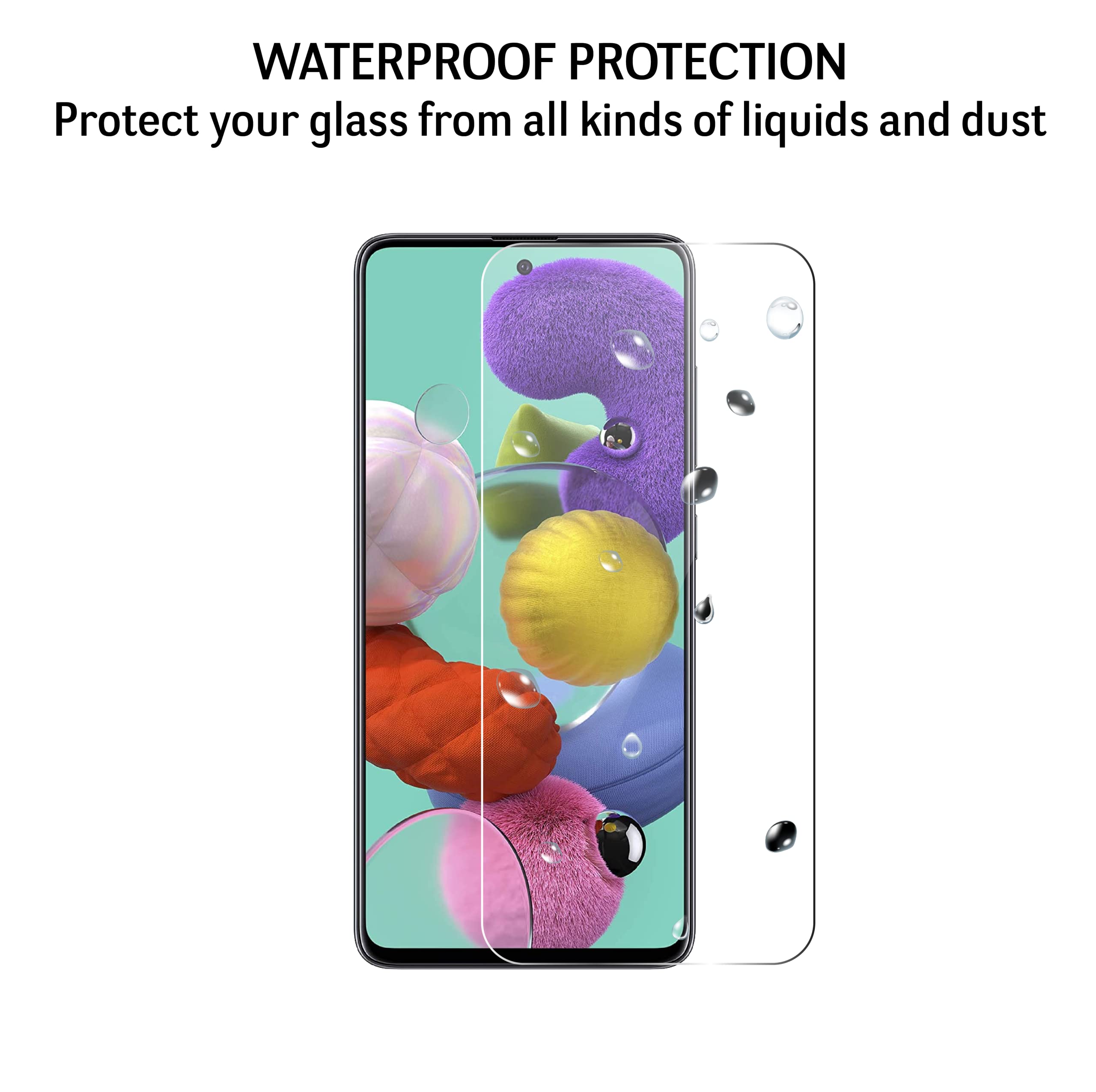 Ochraniacz ekranu do Samsung Galaxy A52 4G / A52 5G / A52S 5G [3 sztuki] szkło hartowane na ekranu, screen protector ochronne ekran