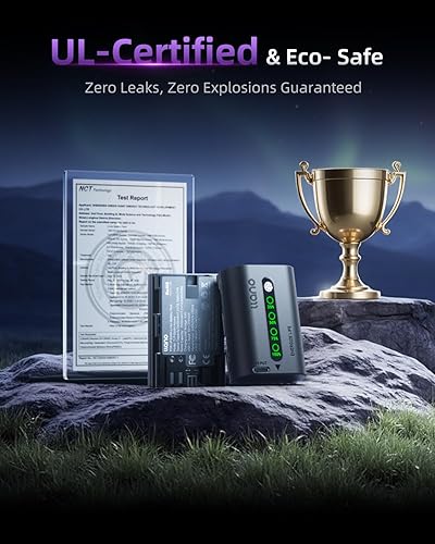 Miniatura 6 de llano Batería Aurora LP-E6P de 2600 mAh  Totalmente descodificada para Canon EOS R5R6R7 Mark II, 5D6D7D Mark IIIIIIV, 60D70D80D90D, pantalla LED