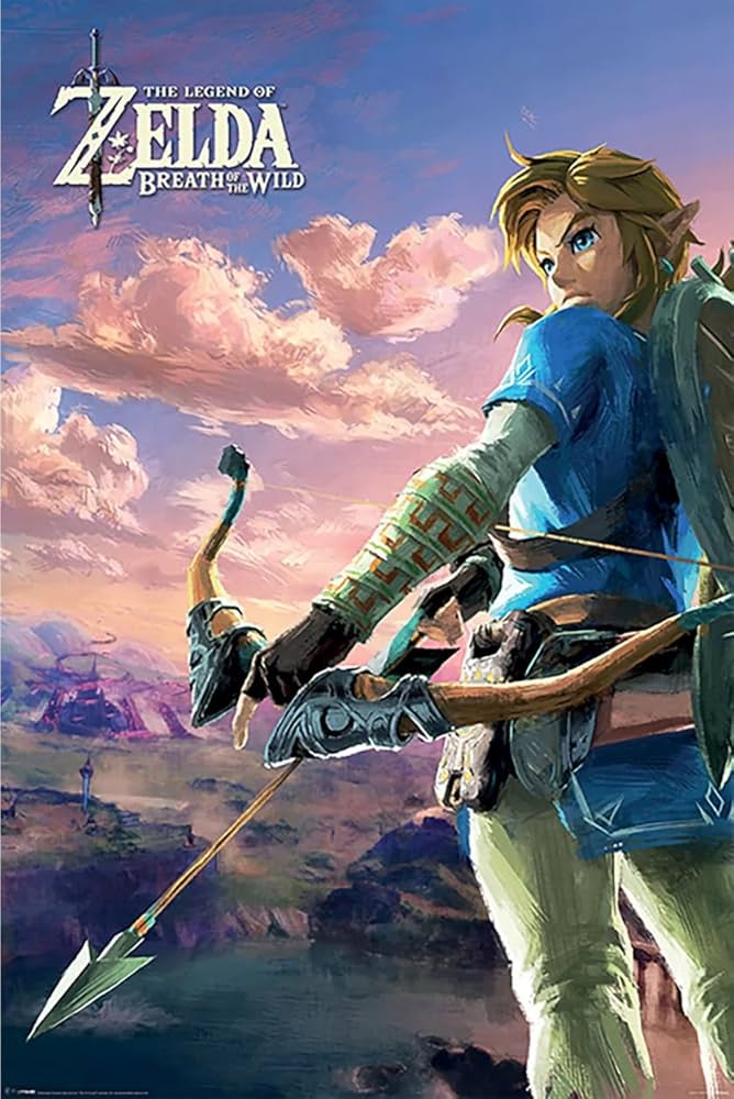 Amazon.co.jp: ゼルダの伝説:ブレスオブザワイルド - ゲームポスター