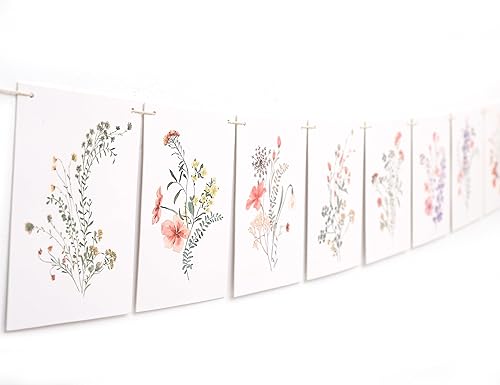 Wild Flower Floral First Birthday Banner - First Birthday Wild One Decoration, F