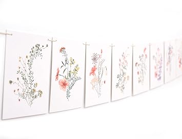 Wild Flower Floral First Birthday Banner - First Birthday Wild One Decoration, Floral Banner For Photos, Girl 1st Party Garland