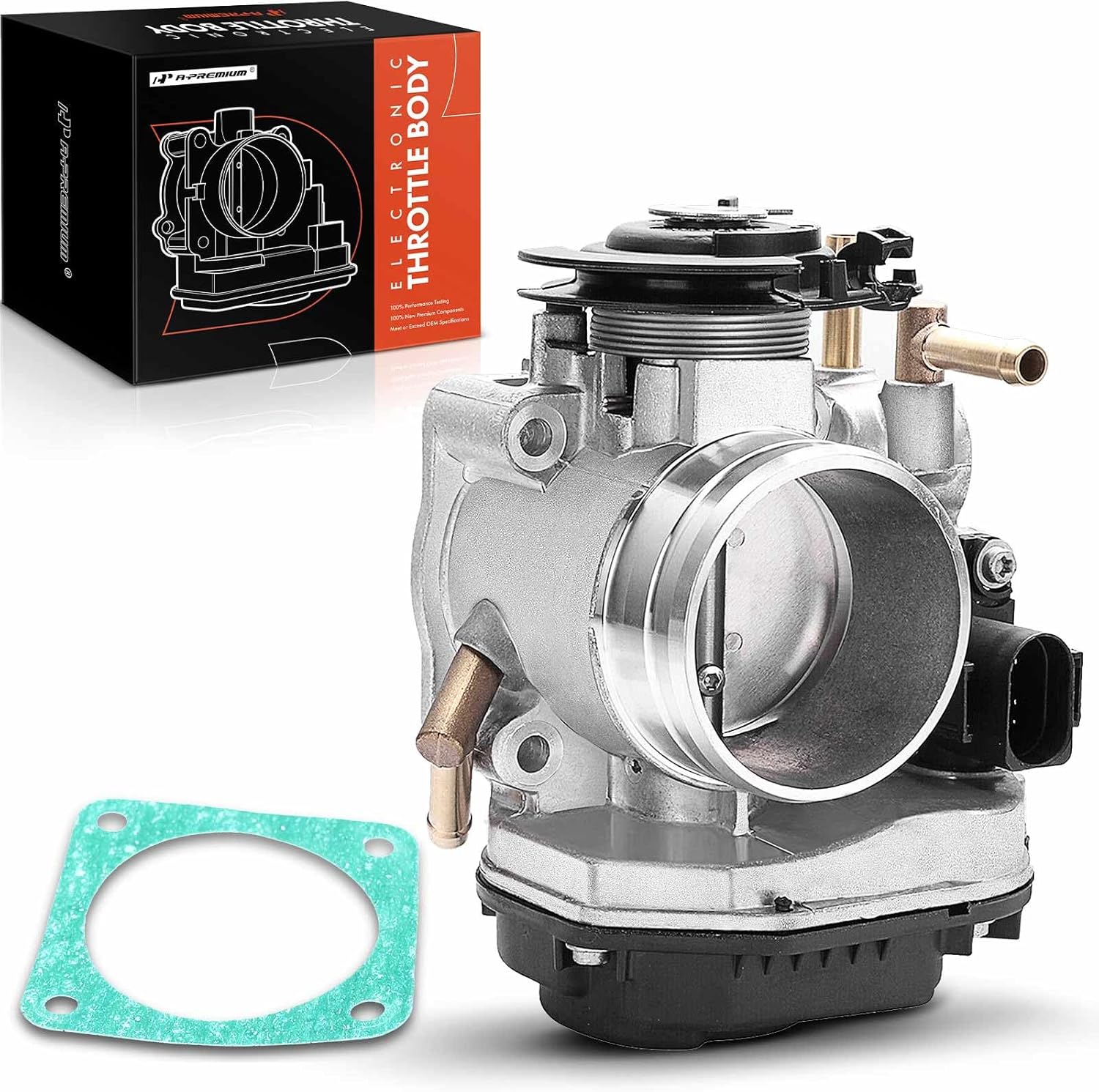 A-Premium Electronic Throttle Body Assembly Compatible with VW Volkswagen Beetle 1998-2001 2.0L, Golf 1999-2001 2.0L, Jetta 1999-2001 2.0L, Fit without Cruise Control
