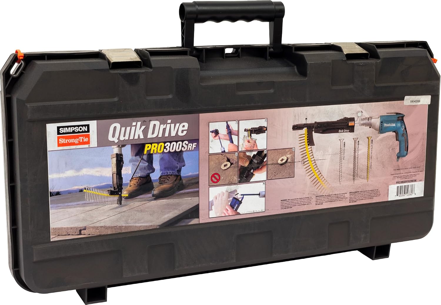 Simpson Strong-Tie PRO300SRFG2M25K Tile Roofing System, 2500 rpm Motor, Quik Drive PRO300SRFG2 Roofing Tile System, Auto-Feed Screw Fastening Tool with Countless Applications