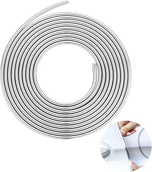 Car Door Edge Guards Silver U Shape Moulding Trim Strip Guard Protector
