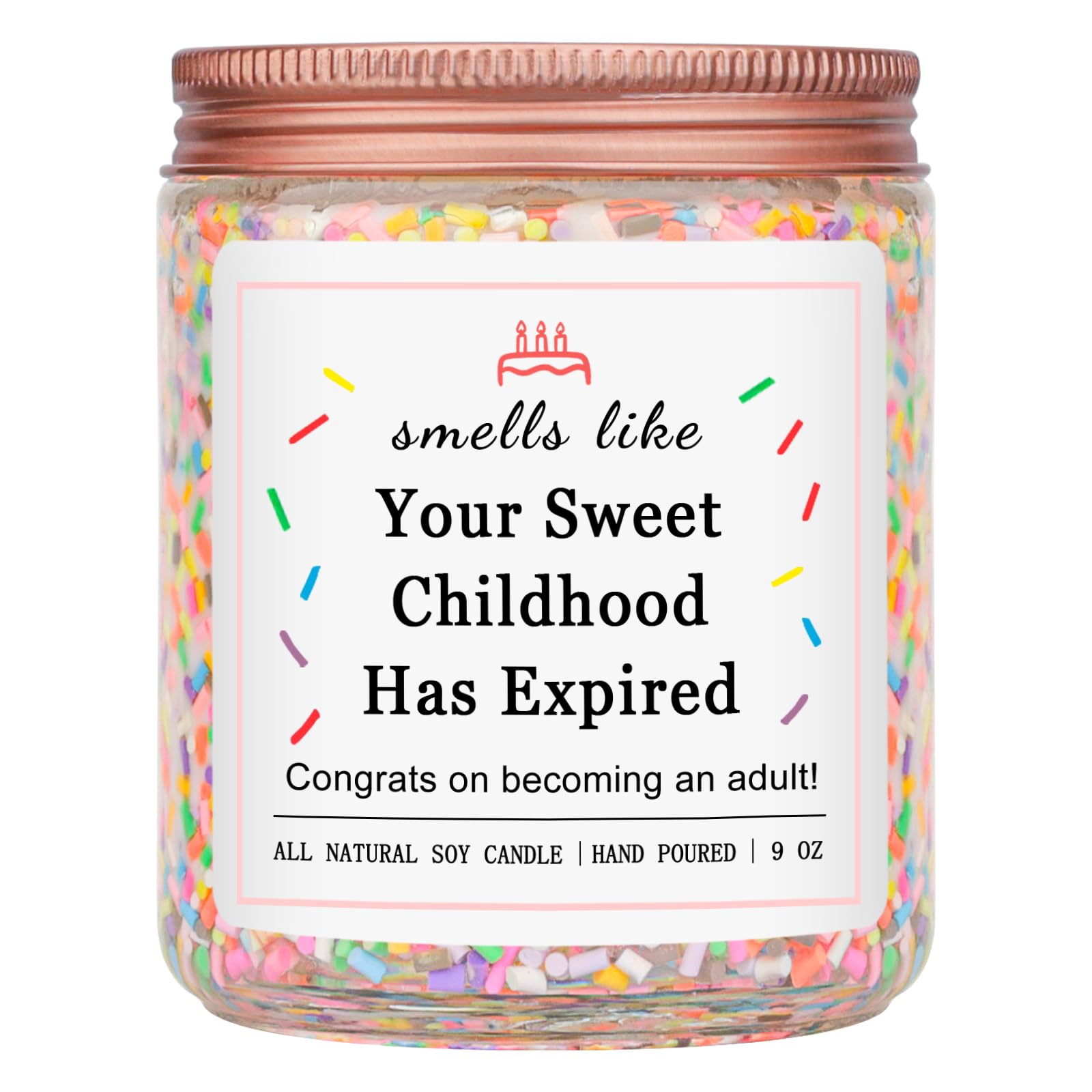Homsolver 16th 17 18th Birthday Gifts for Girls, Birthday Gifts for 16 17 18 Year Old Girls, High School Graduation Gift for Teens Girls 16-18, (Vanilla Birthday Cake Scent with Sprinkles)