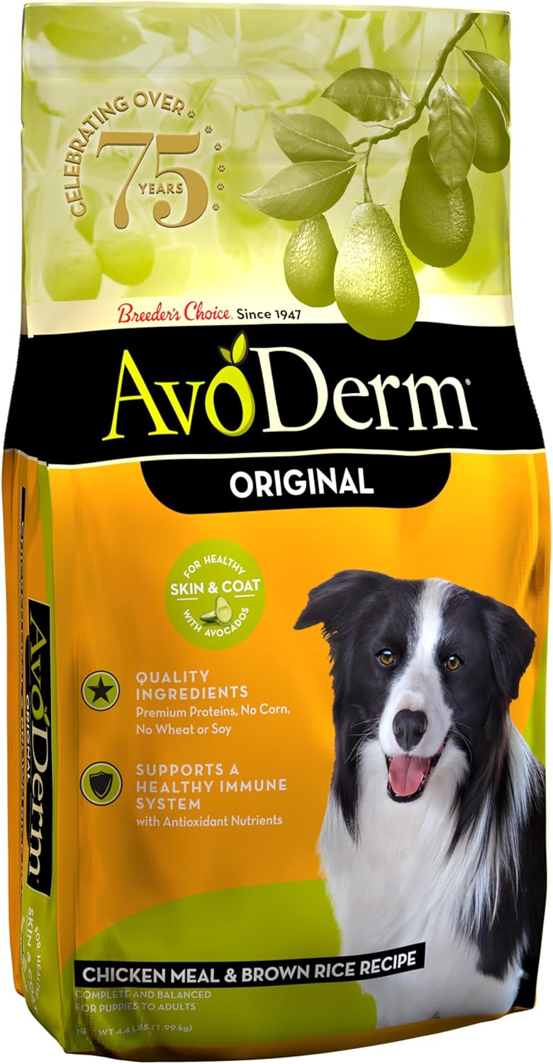AvoDerm Natural Original Chicken Meal & Brown Rice Dry Dog Food 4.4 lb