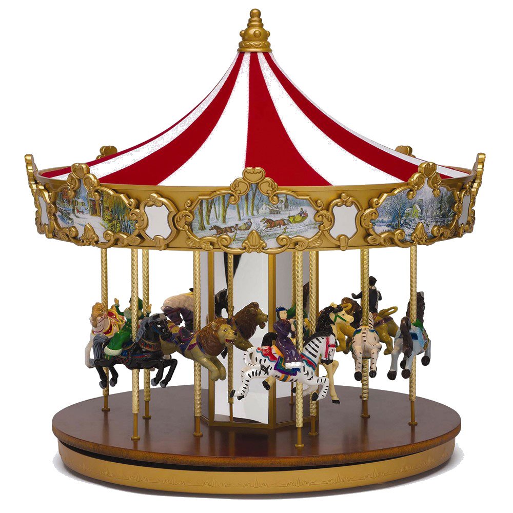 Gold Label Classic Animated Carousel Music Box