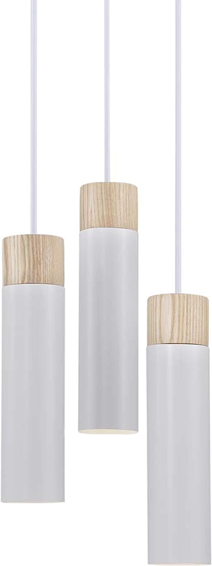 Nordlux Tilo 3 Pendant Ceiling Light Fixture in Grey- Homeware Living Lighting Décor Indoor Bedroom Office Kitchen Hallway Dining Guest Room - 230V, Class 2 (Double isolated), IP20, GU10 15W - A++ - D