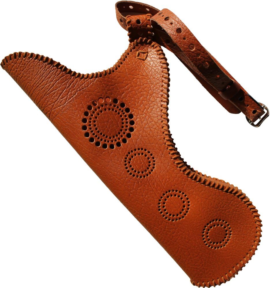MAYARMS Arrow Quiver Side Quiver Back Quiver with Hook Handmade Archery Quiver Leather Arrow Case 2 Colors (Brown)