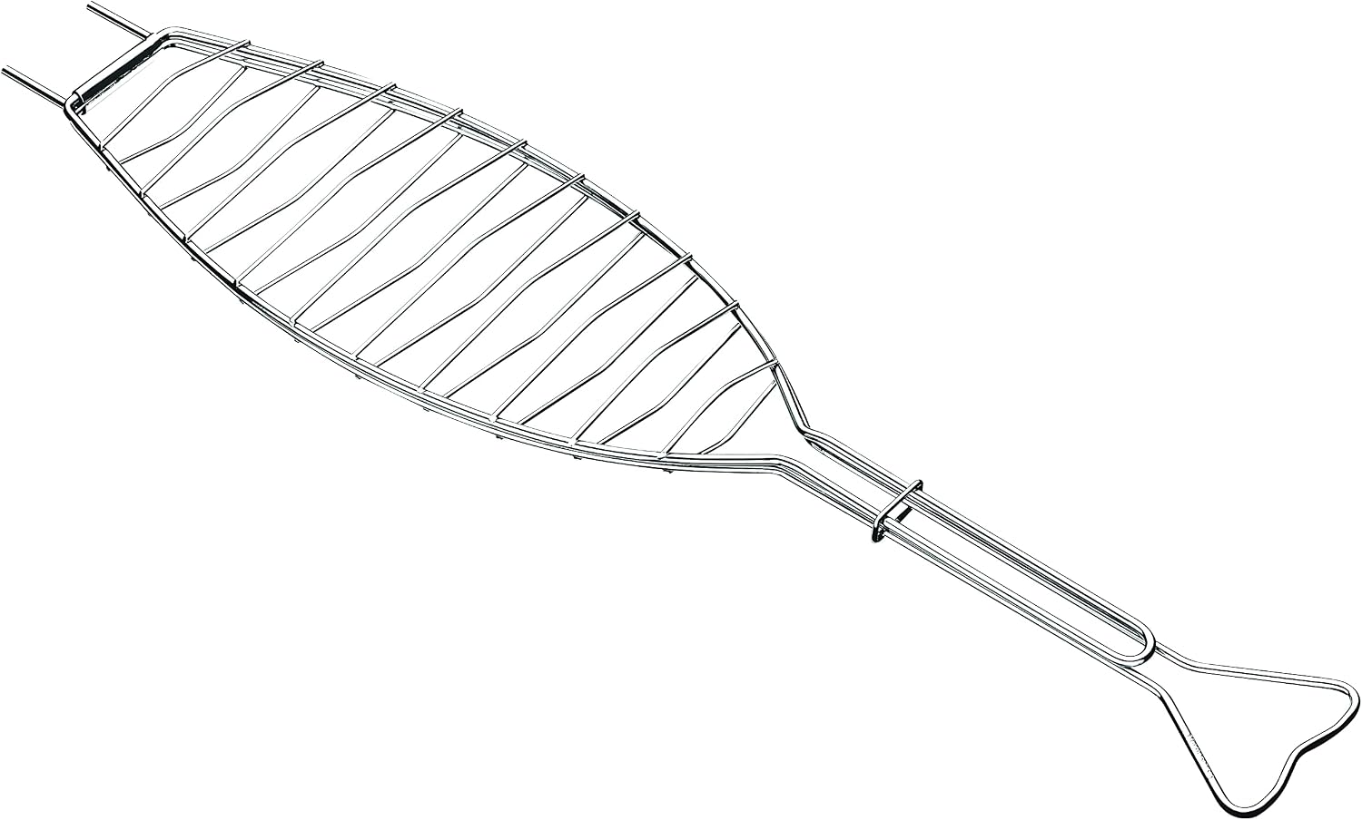 Tramontina 26461/100 Barbecue Grill Brush Cleaner Churasco 17.3 inches (44 cm), Burnt Removal Net for Iron Plates, Long Shrasco Tool, Made in Brazil, Black