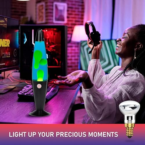 Miniatura 5 de EDIER Bombilla de lámpara de lava, paquete de 2 bombillas de repuesto de 30 vatios 120 V R39 para lámparas de purpurina y lava