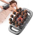 20 Gun de massage de la tête masseur de tissu profond, 3 Modes 30 Niveaux d'intensité, sans fil Massager portable silencieux musclé pour les épaules arrière Pieds et la taille, noir