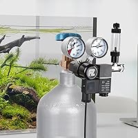 Vista 6 de FZONE Solenoide de CC del regulador del CO2 del acuario con el contador de burbujas y la válvula de retención de la planta de crecimiento