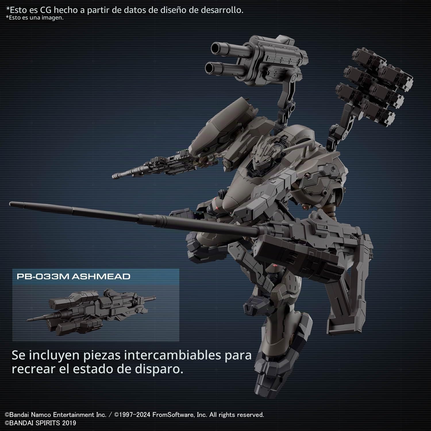 Bandai Hobby - Armored Core Vi Fires of Rubicon - #01 RAD CC-200 Orbiter Nightfall 30 MM 1/144 Kit de Modelo