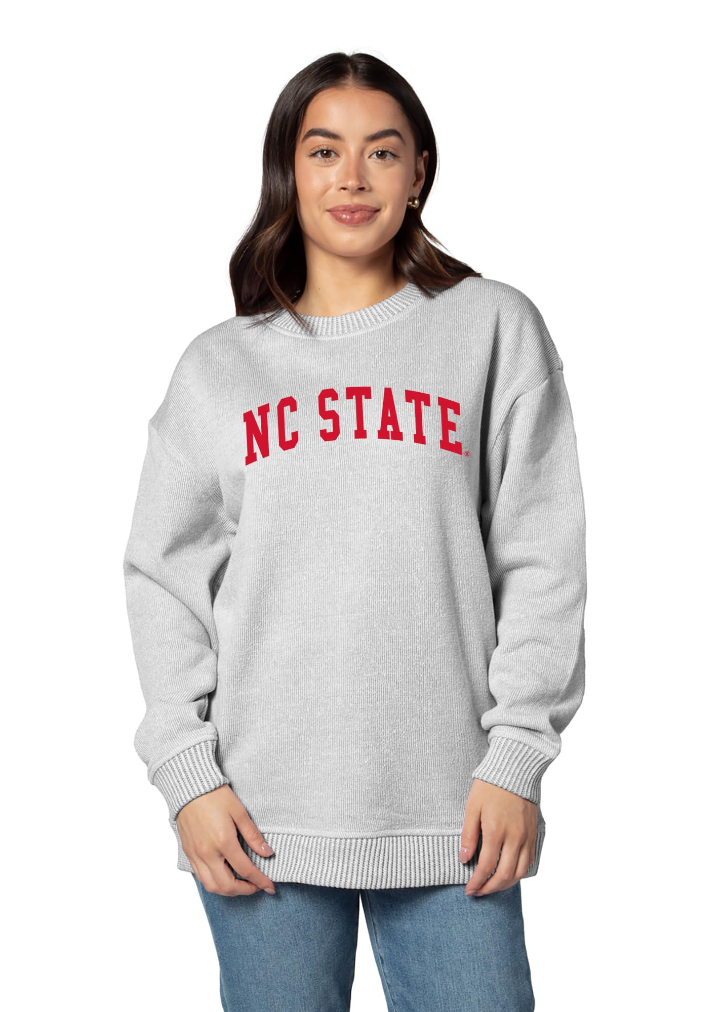 chicka-d Women's Warm Up Crew Sweatshirt (Medium)