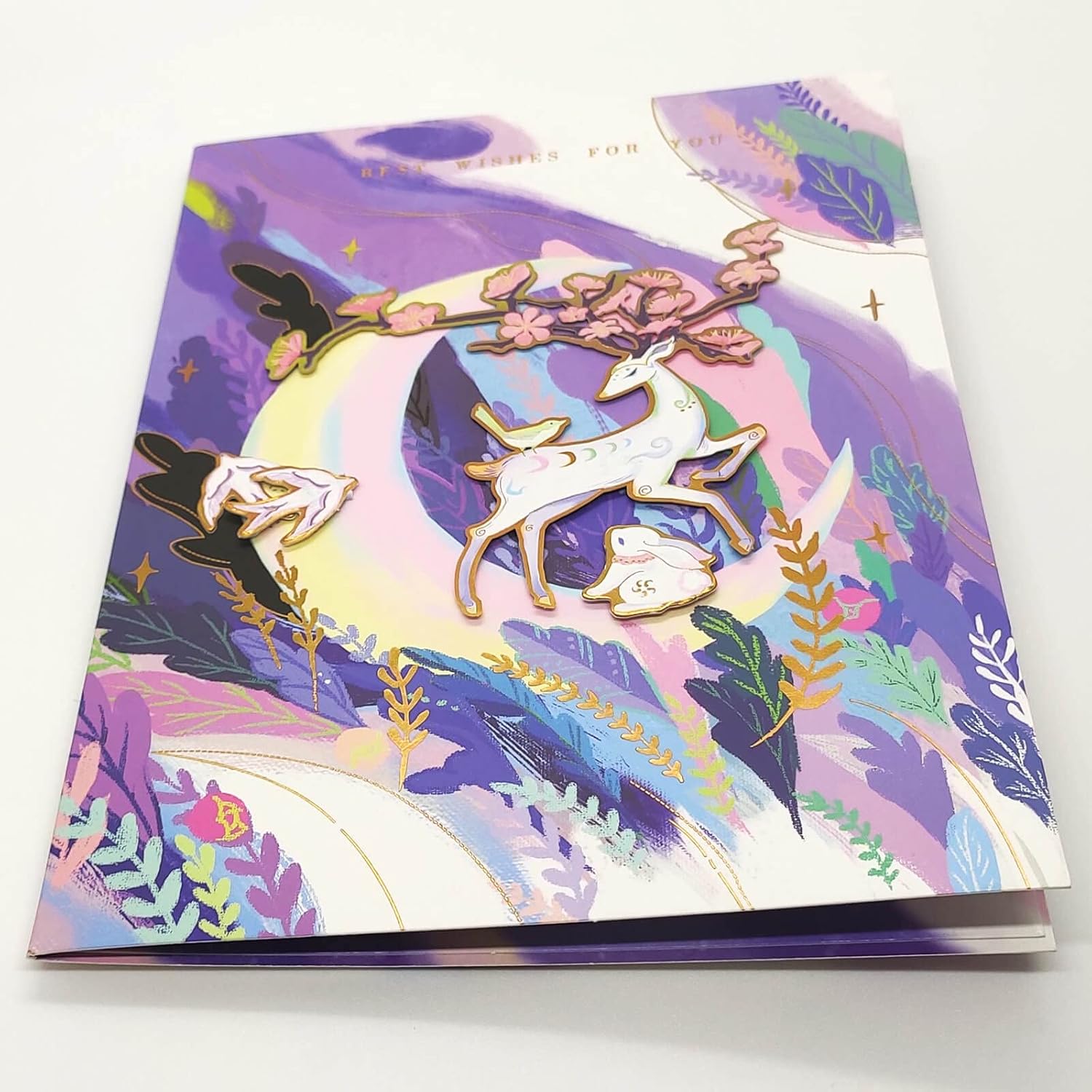 Pop up Birthday Cards for Women Men Kids, Thank You Cards Greeting Cards,Anniversary Card, Birthday Day Gifts for Mom (purple) - Image 4