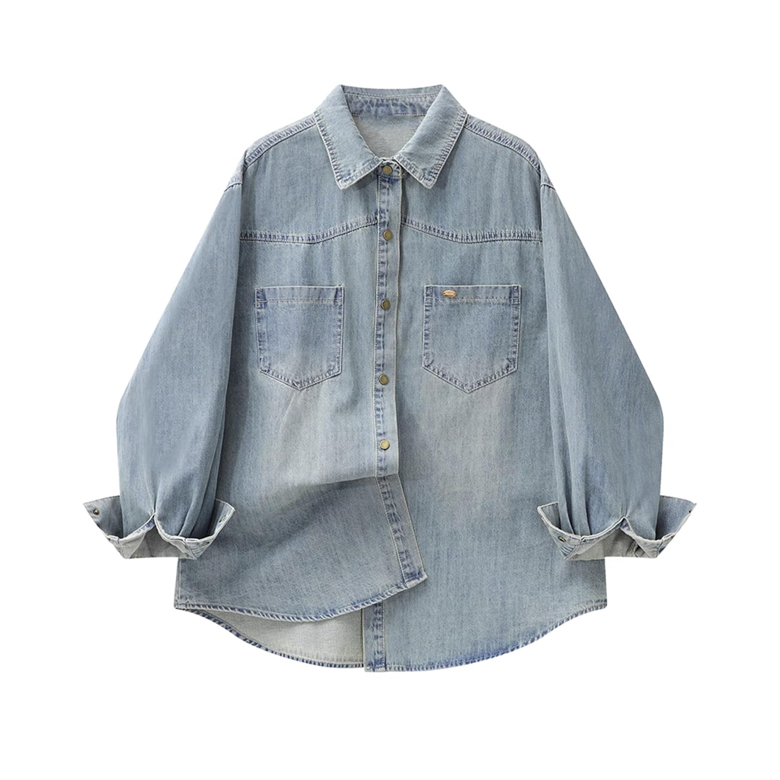 Veste en jean pour femme style coréen et hauts décontractés de printemps - 7