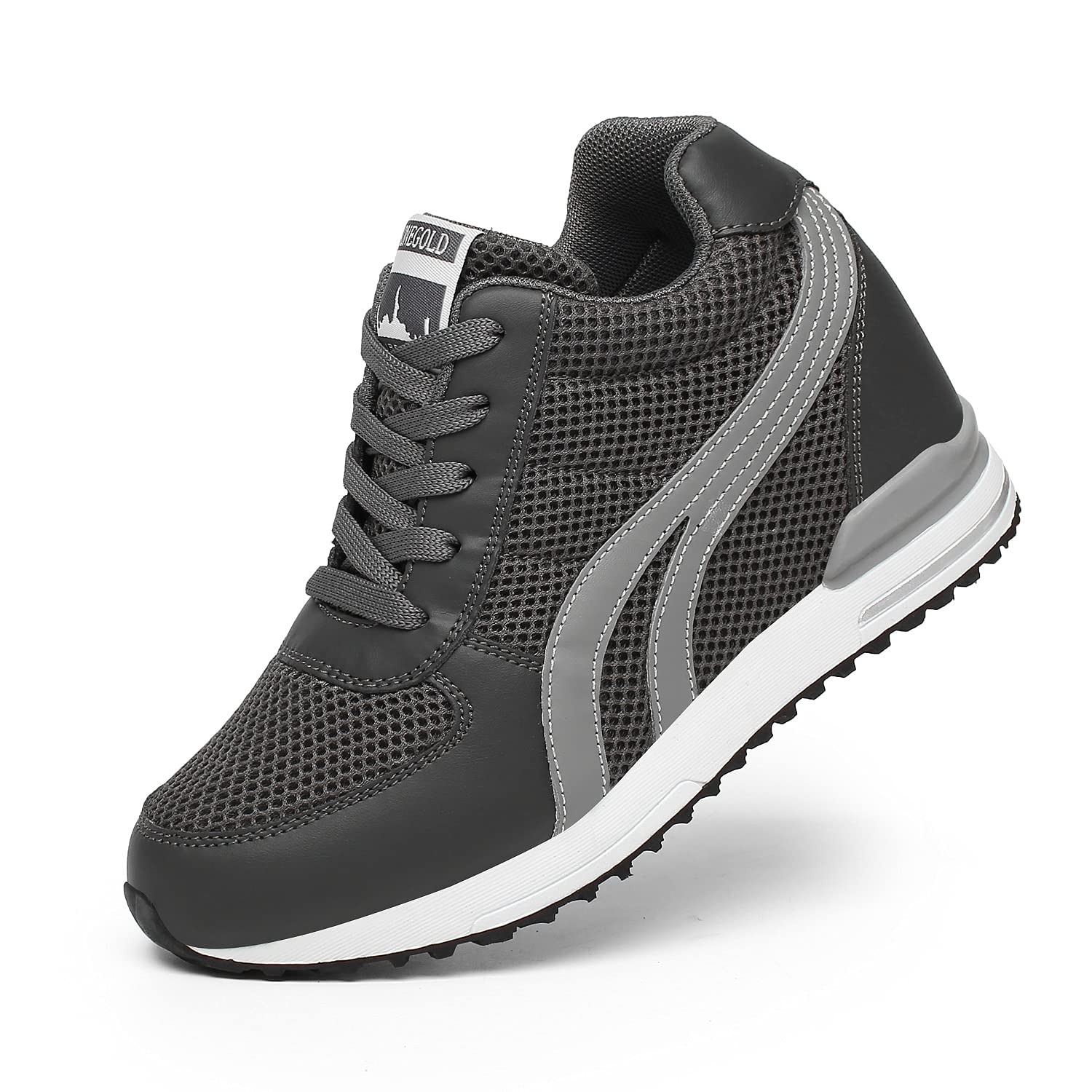 AONETIGER Damen Keilsneaker Mit 8cm Plateau - Leichte Wedges Sportschuhe Gr. 34-39