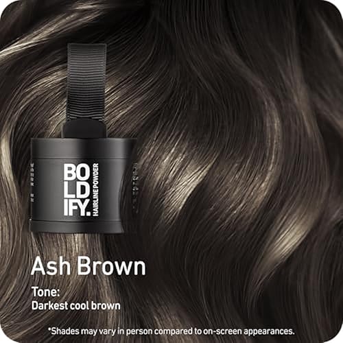 Miniatura 2 de BOLDIFY Polvo de línea capilar – Color de cabello para retoque de raíces para cobertura de canas, polvo para el cabello que oculta las zonas calvas