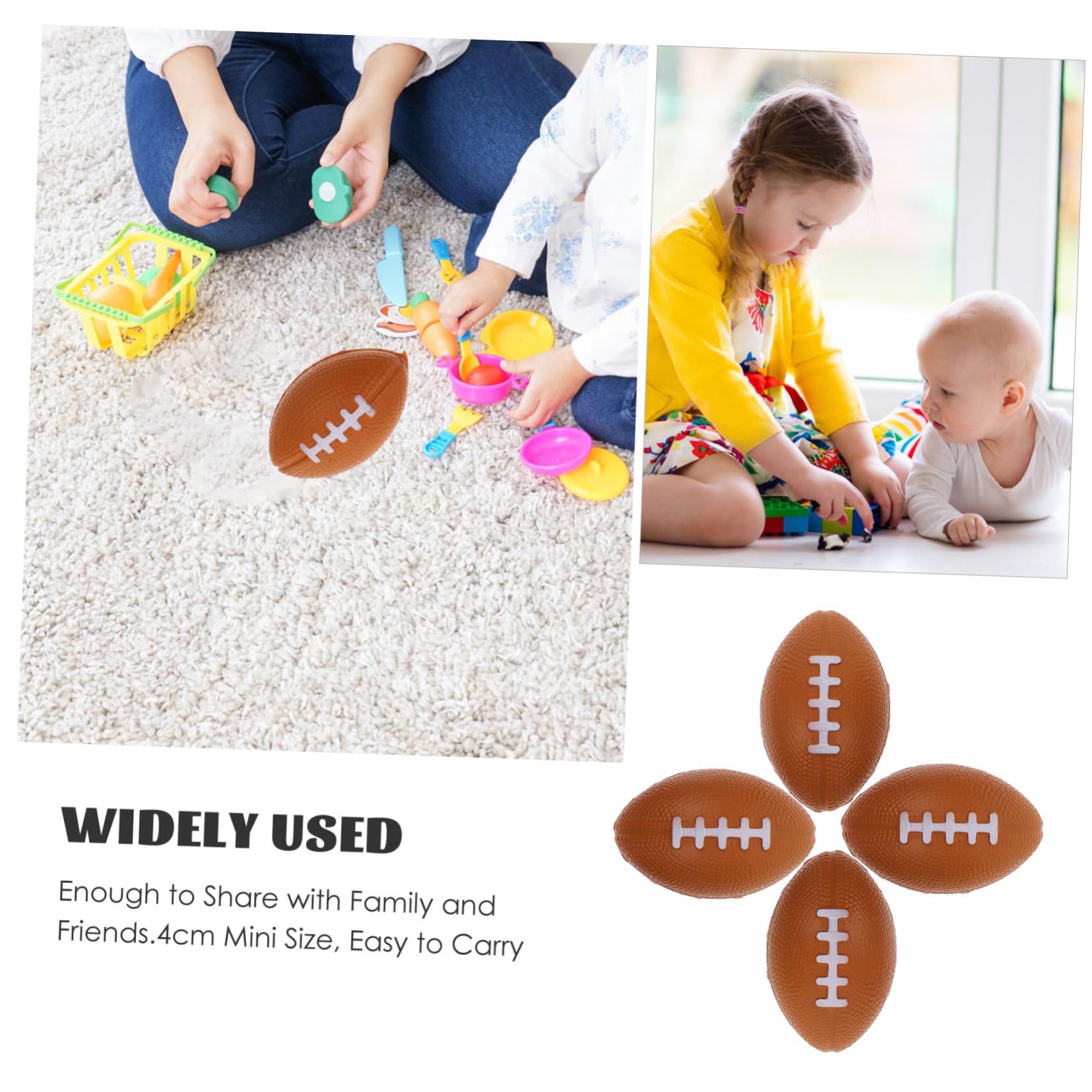 BESTonZON 40stücke Stressabbau Spielzeug Lustige Dehnbare Rugby Finger Spielzeuge Für Partys Und Mini Schaumstoffbälle Für Innenräume