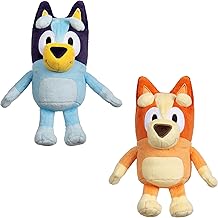Paquete de peluches pequeños de Bluey & Bingo – 2 unidades de animales de peluche suaves para niños, tamaño perfecto para manos pequeñas, juguetes de viaje acogedores, caras bordadas, regalo para niños a partir de 3 años