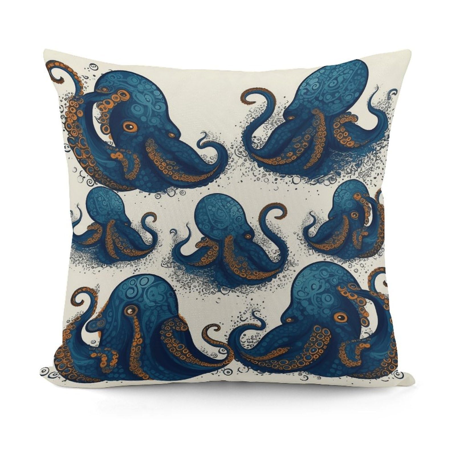 VstaDank Decorative Tentacles Octopus Throw Pillow Covers Luxury Soft Pillowcases Fluffy Plush Accent Pillow Cases Personalized Square Lumbar Pillows Shells for All Seasons 18" X 18"
