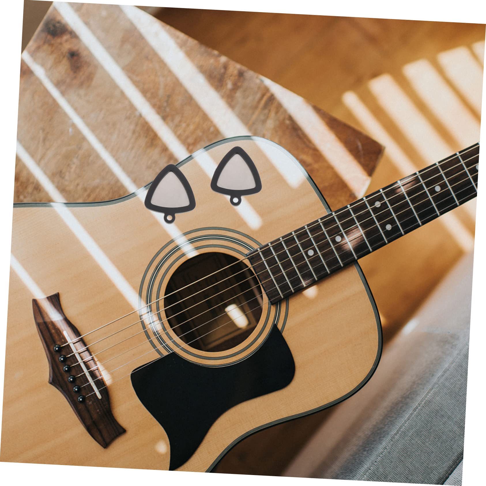 TOYANDONA 5 Zestawów Silikonowe Klipsy Pick Części Do Kostki Do Gitary Silikonowy Brelok Do Kluczy Uchwyt Na Kostkę Do Gitary Gitara Chwytak Ochraniacz Pozytywny i Żel Krzemionkowy