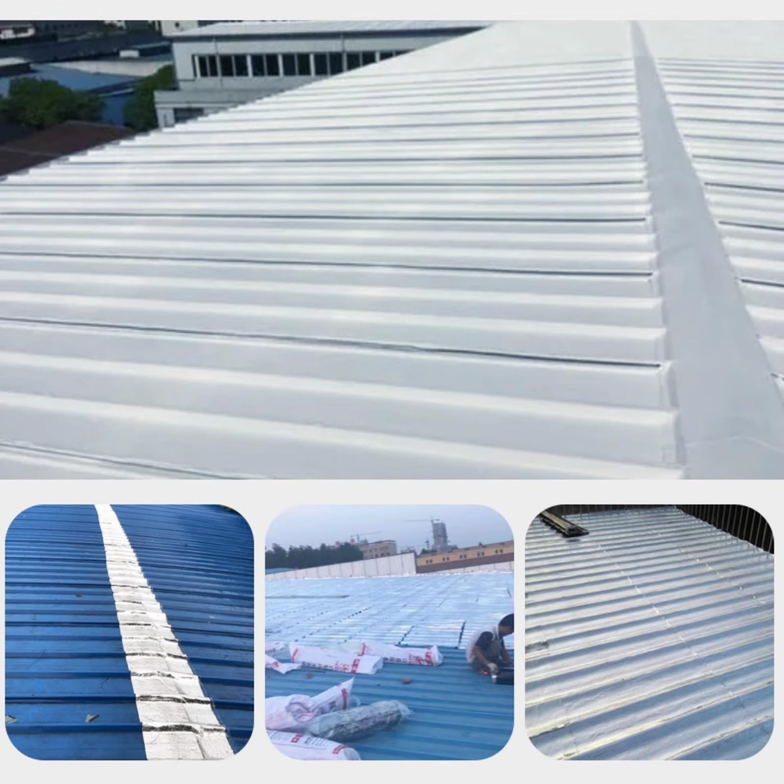 Tela Asfaltica de Aluminio for Aislante Sellador，Fieltro Autoadhesivo for techos de cobertizos,Cinta tapajuntas for techos,reparación de Fugas en entradas de vehículos(THK1.5mm/W1*L3m)