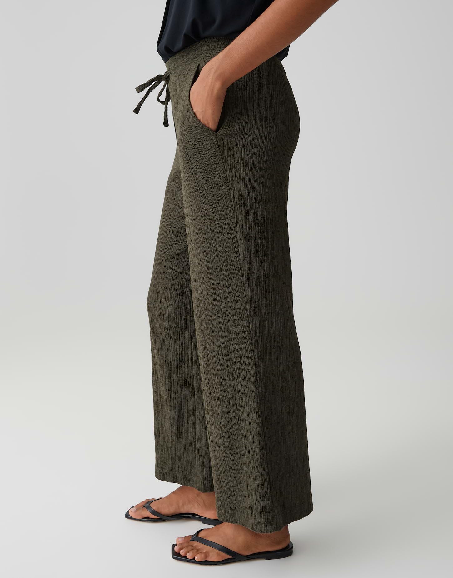 OPUS Damen City Pants | MILENI Sun Verkürzte City Pants in Crinkle Optik