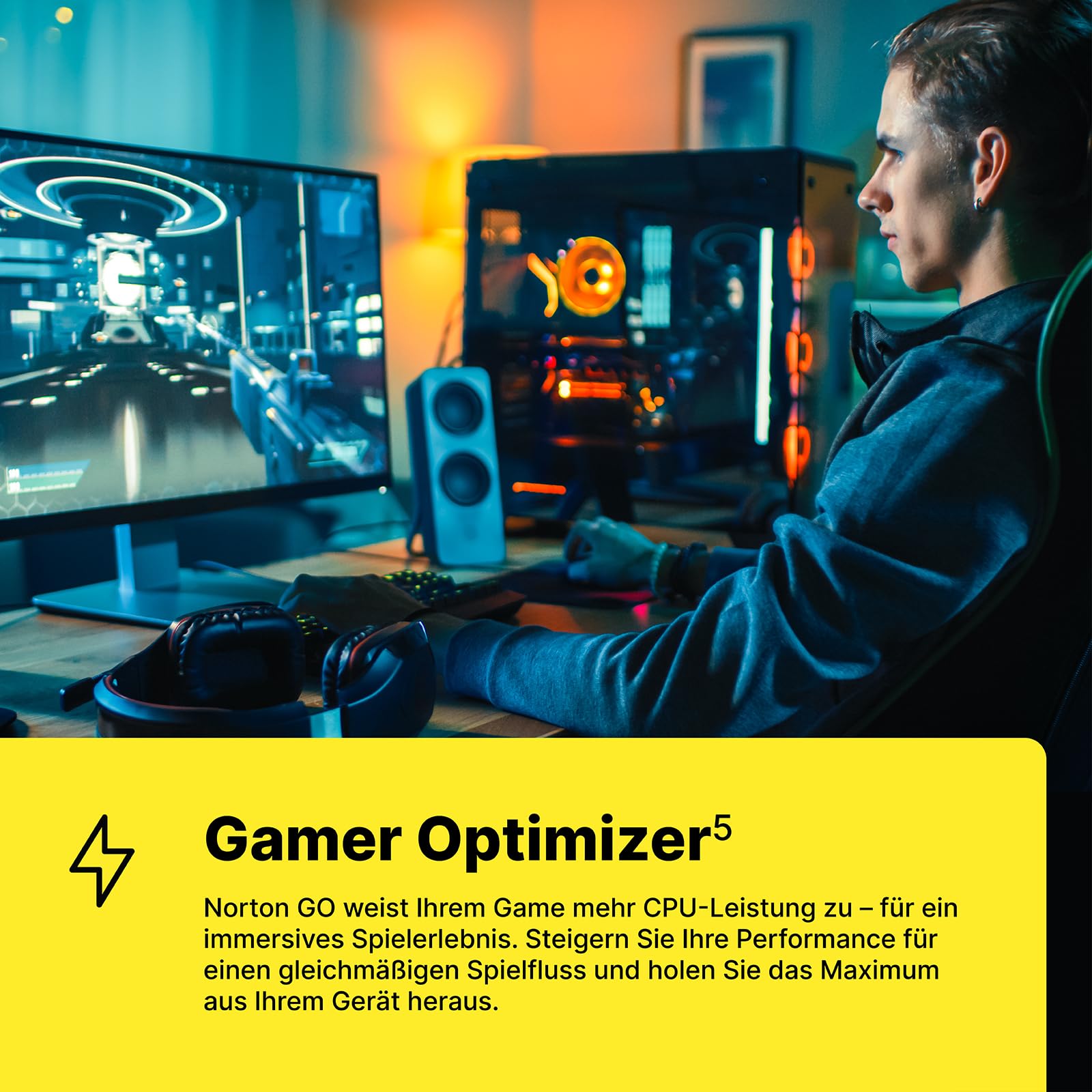 Norton 360 for Gamers 2026 | Cybersicherheit für Gamer | 3 Geräte | 1 Jahr | Aktivierungscode per Email