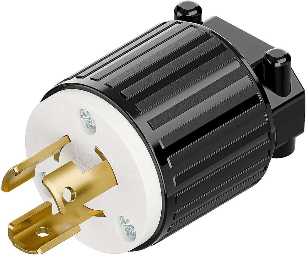 Nema L5-15P 15 Amp 125V 2 Pole 3 Wire Industrial Grade Locking Nema L5-15P 15 Amp 125V 2 Pole 3 Wire Industrial Grade Locking