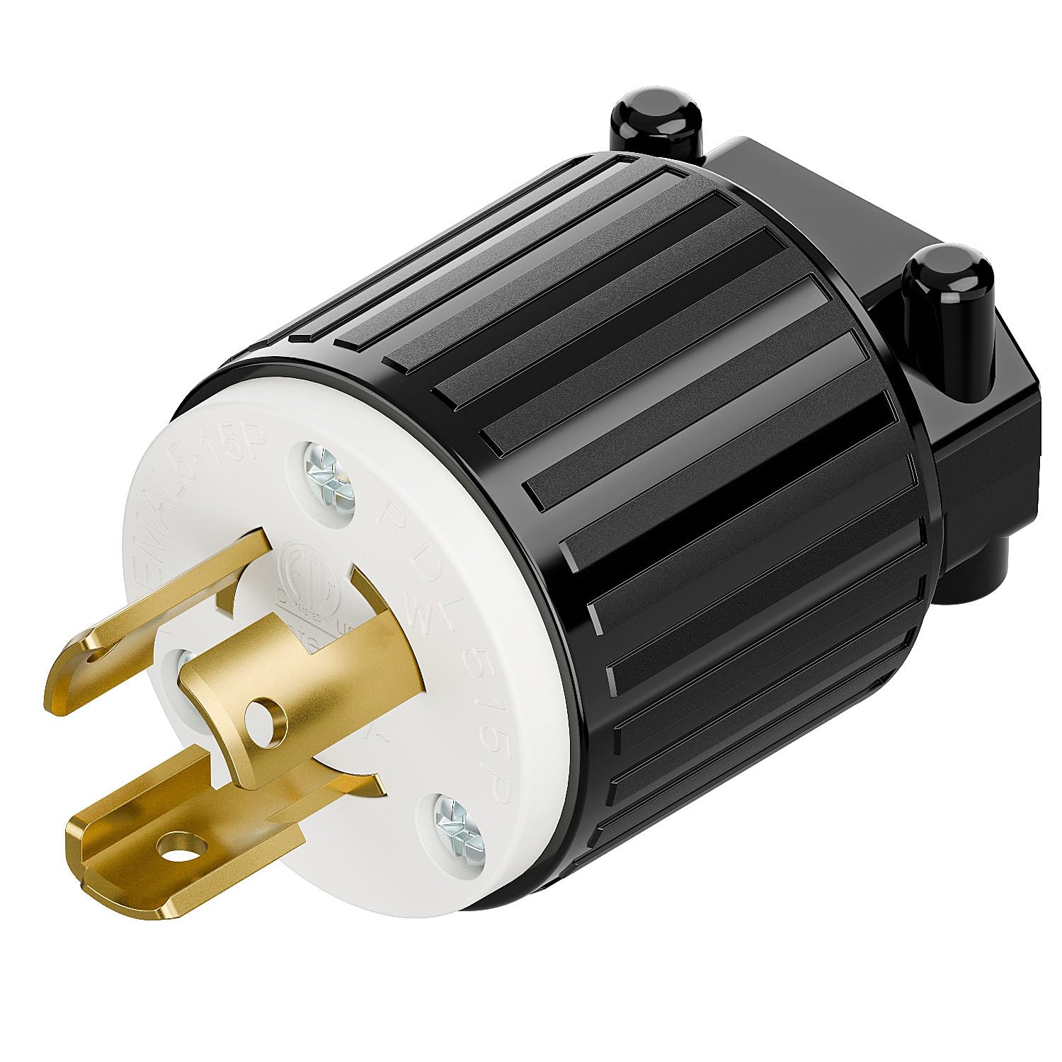 Nema L5-15P 15 Amp 125V 2 Pole 3 Wire Industrial Grade Locking