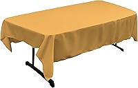 Vista 135 de LA Linen - Mantel rectangular de popelina de poliéster