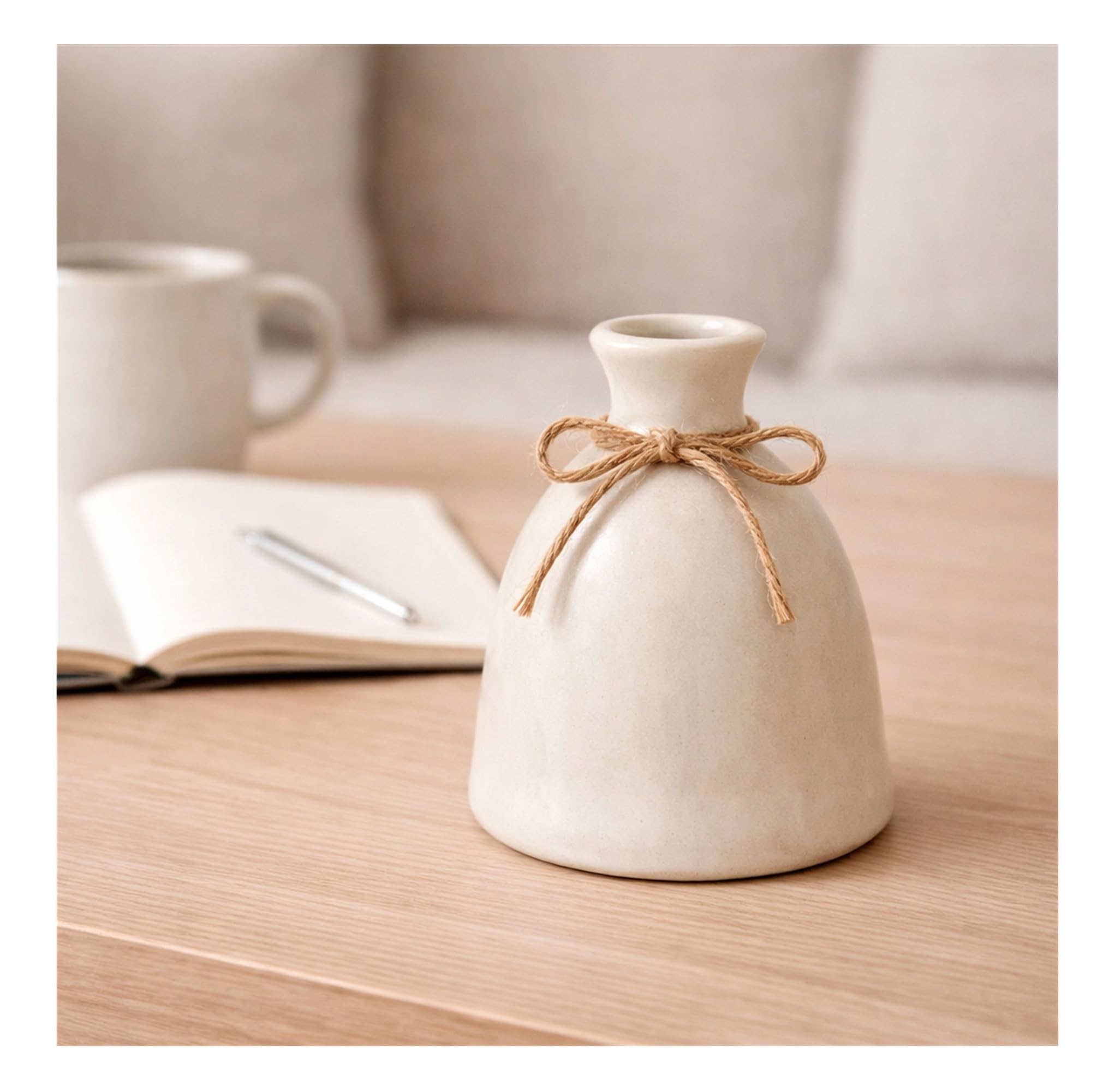 SPHINX Ceramic Vase Nordic Minimalist Bud Vase for Home Decor Decorative Small Flower Vase for Living Room Table Shelf Pampas Grass Dried Flower Arrangement,Flower Vase- (5 Inch- Bud Vase)-image-33