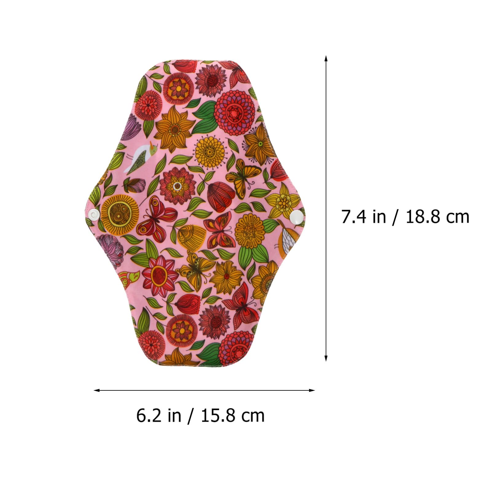 8 Pezzi Assorbente in Carbone Di Bambù Assorbenti Riutilizzabili Assorbente Lavabile Assorbente Pesante Assorbente Mestruale in Cotone Tovagliolo Donna Flusso