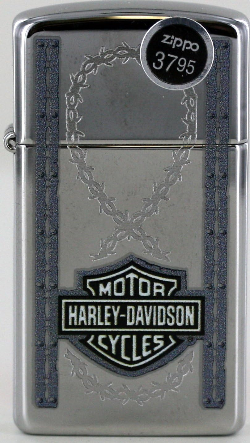 Lady Bikers Barbed Wire Slim Harley Davidson Zippo Lighter