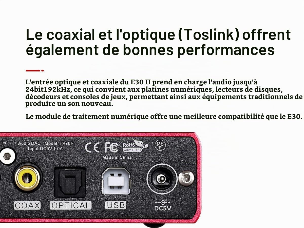 Topping E30II DAC USB Hi-Res (Noir)