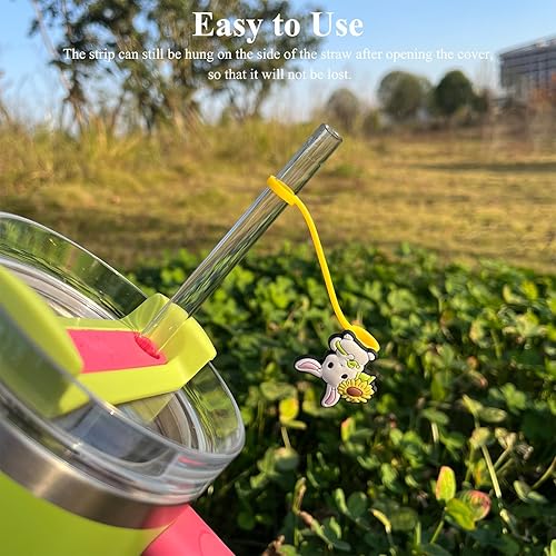 Miniatura 3 de Cubierta de popote para copa Stanley, fundas de popote Amreich para popotes Stanley Yeti de 0.394 in, tapa de popote para vaso Stanley de 30 y 40